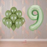 Rönesans 9 Yaş Yeşil Temalı Doğum Günü Parti Seti