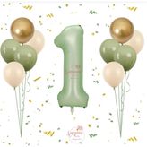 Rönesans Su Yeşil Rakam Balon Seti Yaş-1
