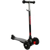 Rookie Işıklı Siyah 3 Tekerlekli Çocuk Scooter