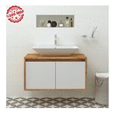 Roomart 2 Kapaklı Lavabolu Asma 85 cm Banyo Dolabı