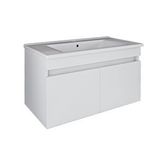 Roomart Ayaksız 2 Kapaklı Lavabolu Beyaz Mdf Banyo Dolabı Ld3 Bute Beyaz