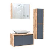 Roomart Lavabolu 85 cm Boy Dolaplı Banyo Dolabı