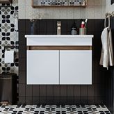 Roomart '' Lavabolu '' Atlantik-beyaz Mat Mdf 65 Cm Banyo Alt Dolabı Çok Renkli