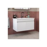 ROOMART '' Lavabolu '' Mat Mdf 80 Cm Banyo Alt Dolabı