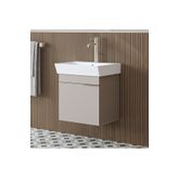 ROOMART Likya Ayaksız Tek Kapaklı Lavabolu 49 Cm Banyo Dolabı Alt, Mini Lavabolu Alt Banyo Dolabı