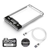Ropcomp 2.5" Usb 3.0 Sata Harici Harddisk Kutusu Şeffaf