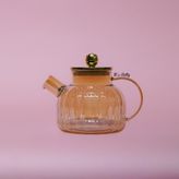 Rose Deluxe Çizgi Desen Demlik
