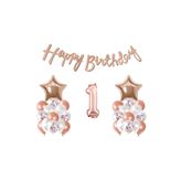 Rose Golddoğum Günü Yaş Balon Set, 1