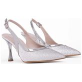 Rose Simli Stiletto Ayakkabı - Gümüş