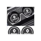 RoseTR Renault Silikon Bardaklık Altlığı 2’li Set Araç Içi Bardak Altlığı Aksesuar Renault Logolu