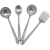 Rossel Premium Çelik Set Kepçe MDS-964 - Gri