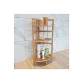 Rossel Premium Hakiki Bambu Mutfak-banyo-balkon Köşe Rafı