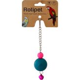 Rotipet Şekilli Plastik Toplu Sarkaç Kuş Oyuncağı