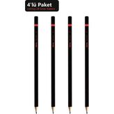 Rotring 2b Sınav Kalemi 4'lü Paket Siyah