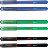Rotring Jel Pilot Kalem 0.7mm Siyah-Mavi-Yeşil 6ADET - Renkli