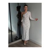 ROUPAS COLLECTİON Lunevia Tek Kol Dantel Elbise
