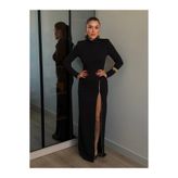 ROUPAS COLLECTİON Virelia Drapeli Fermuar Detay Elbise