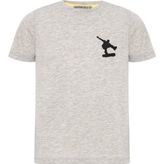 Routefield Trick Kids Unisex Çocuk Gri Tişört - 9 - 10 Yaş