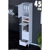 Roven 45 cm 3 Çekmeceli Çok Amaçlı 2 Kapaklı Mutfak Kiler Banyo Organizer Çocuk Odası Dolabı