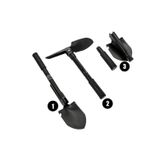 Rox 42 cm Camping 0106 Pusulalı Mini Katlanır Kürek Kamp Küreği