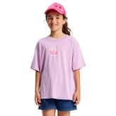 Roxy Eveoversize Was Kız Çocuk Mor Tişört