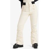 Roxy Rising High Kadın Snowboard Pantolonu XL Softshell Materyal ile Su Geçirmez ve Dayanıklı - Beyaz