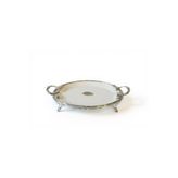 ROY KING CLASSY OVAL SUNUM TABAK GÜMÜŞ 21*36 CM