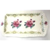 Roy Kirkham Rose Porselen Sandviç Tepsisi Fine Bone China 2012 England