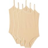 Royaleks 3 Adet İp Askılı Ten Kadın Çıtçıtlı Body