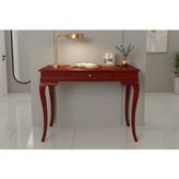 Roys Ahşap 110 cm Masif Rustik Bordo Dresuar