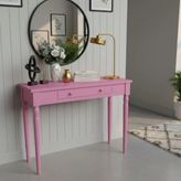 Roys Ahşap 110 cm Masif Tornalı Pembe Dresuar