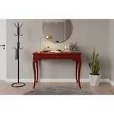 Roys Ahşap 120 cm Masif Rustik Bordo Dresuar