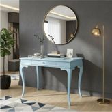 Roys Ahşap 120 cm Masif Rustik Mavi Dresuar