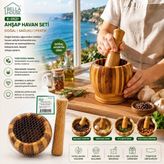 Rsk Ahşap Bambu Havan (Sarımsak Dövecek) 8 cm