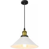 Rsylight Retro Metal Sarkıt Avize Rustik Tekli Sarkıt 28 cm - Beyaz
