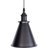 Rsylight Retro Metal Sarkıt Avize Rustik Tekli Sarkıt Siyah 18 cm En