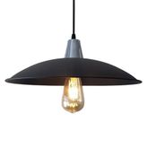 Rsylight Retro Metal Sarkıt Rustik Tekli Sarkıt Siyah Krom Askılı Avize
