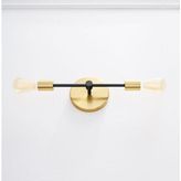 Rsylight Retro Modern Gold 2 Li Tavan Plofyoner Rustik Avize - Siyah