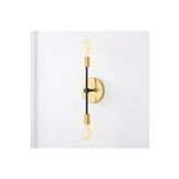 Rsylight Retro Modern Gold Dekoratif 2 Li Rustik Duvar Aplik