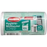 Rubin Kulplu 10 lt 36X44 cm 40 Adet Çöp Torbası