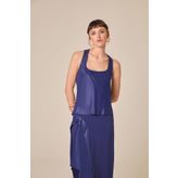 rue. Askılı Lacivert Bluz