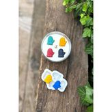 Rufus Concept 3D Eldiven Mini 4'lü Silikon Mum Kalıbı - Beyaz