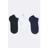 Run 3 lü Erkek Basic Patik Çorap Siyah/Beyaz/Lacivert