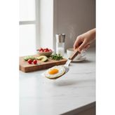 Russet Paslanmaz Çelik Mutfak Spatulası, Ahşap Saplı, Keskin Ağız 9cm, Geniş Ağızlı Blz-44 - 1 Adet