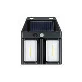 Rustik Ampul İkili Solar Duvar Aplik Güneş Enerjili Hareket Sensörlü