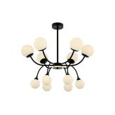 Ruum Store AV-60386-12BSY Siyah Boyalı Modern Avize