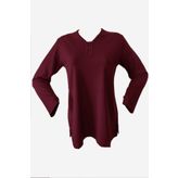 Rüya Kadın Bordo Penye Bluz
