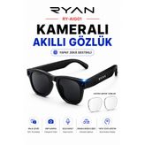 Ryan Technology Yapay Zeka Destekli Kameralı Akıllı Güneş Gözlüğü Anlık Çeviri Fotoğraf Video Bluetooth Müzik Sesli Görüşme RY-AIG01