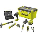 Ryobi R18PD3-120TAH 2 Ah Akülü Darbeli Matkap Seti