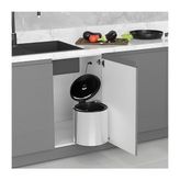 S-2251-SS Krom Paslanmaz Çöp Kovası 10 Lt